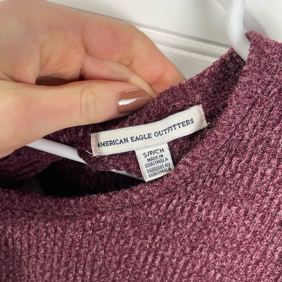 American Eagle Maroon Long Sleeve Small Women’s - Picture 4 of 4